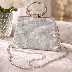 INC International Concepts Sparkling Silver Clutch